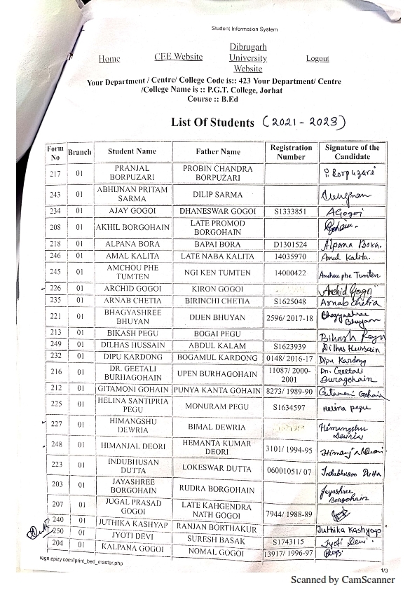 iase students list 2021 2023 a